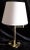 German Adjustable Reading Lamp with Brass Frame, Double Joint & Beige Fabric Shade from Honsel, 1980s For Sale - Image 3 of 8