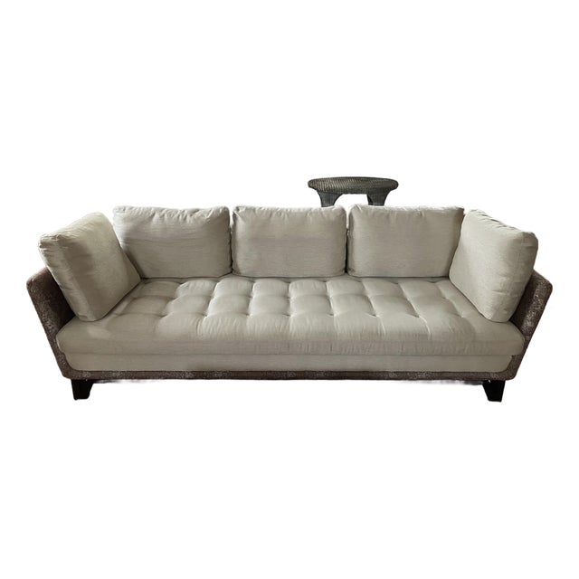 Roche Bobois Large 3 Seater Pagoda Style Sofa For Sale