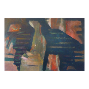"Whistler's Mother" Abstract Oil and Acrylic Painting by Scott Spencer