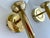 Gold Vintage Danish Glass Sconces by Abo Reinders, Set of 3 For Sale - Image 8 of 12