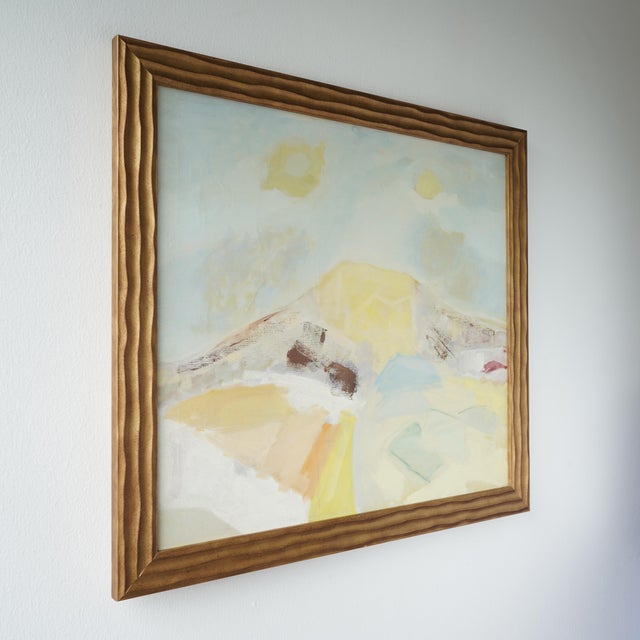 Abstract 20th Century Abstract Expressionist Landscape Original Painting by Linda Kolar (D. 2020) For Sale - Image 3 of 13