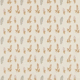 Sanderson Bilberry Fabric in Denim/Barley For Sale