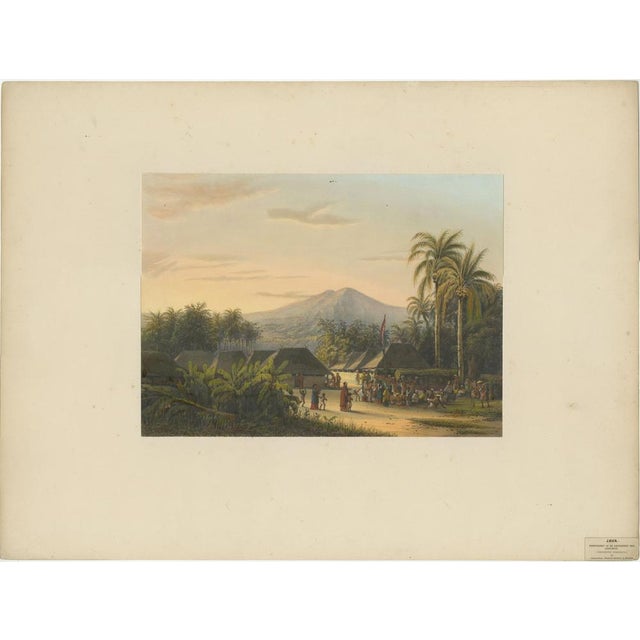 Colonial Era Java Festival Near Mount Ardjoeno, 1872, Print For Sale - Image 6 of 10