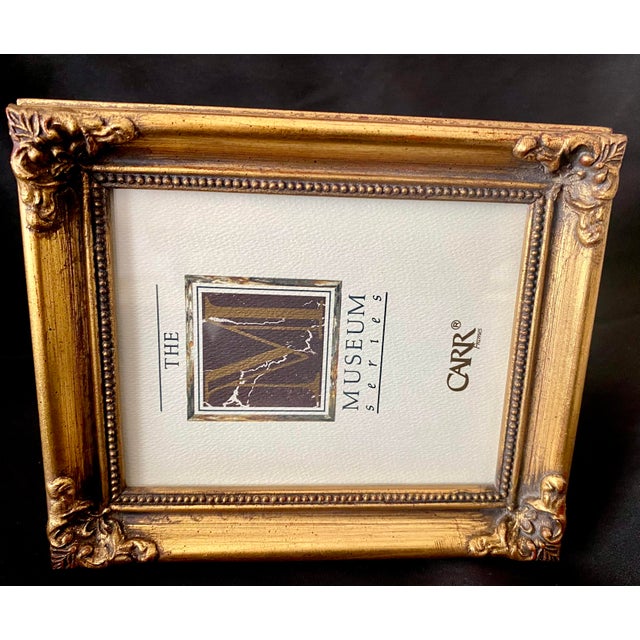 Vintage Carr Museum Series Ornate Giltwood Style Photo Frame 4 X 5 Opening. For Sale - Image 11 of 14