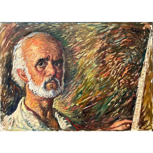 Vivaldo Martini, Self Portrait, Oil on Masonite For Sale - Image 12 of 12