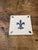 White Vintage French Desvres Fleur-De-Lis Ceramic Tiles, 1960s, Set of 12 For Sale - Image 8 of 9