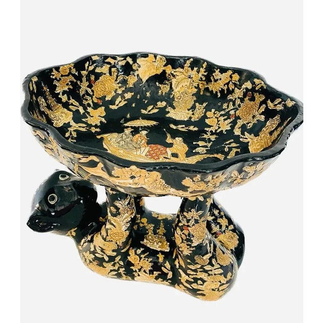 Large Antique China Qing Dynasty Gilded Monkey Holding a Bowl, Signed For Sale - Image 13 of 13
