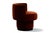 Contemporary Caos Accent Chair in Brown Velvet from Moanne For Sale - Image 3 of 5