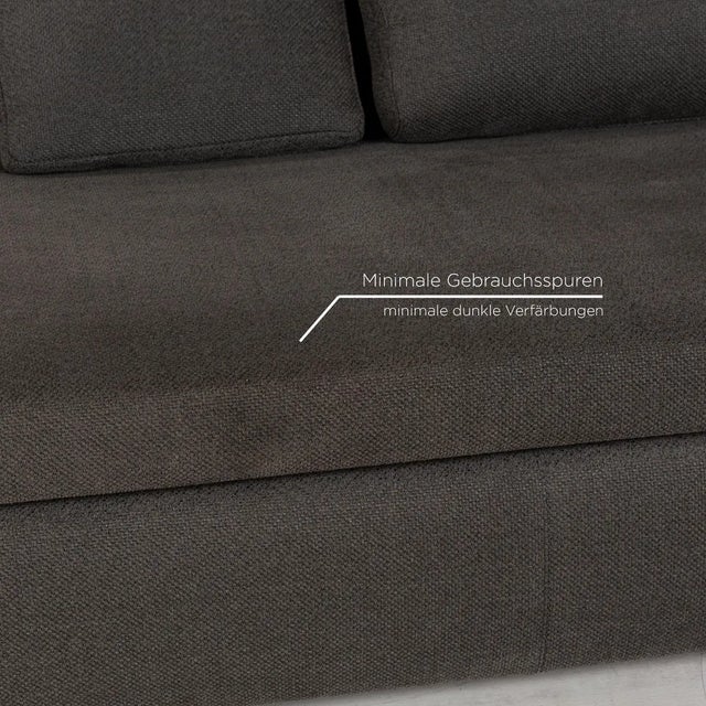 Moore Fabric Two-Seater Grey Sofa from Minotti For Sale - Image 4 of 11