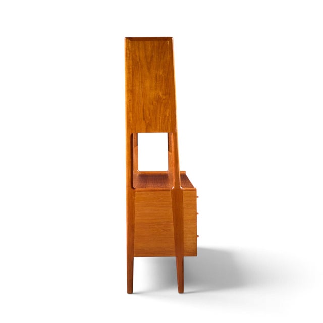 Ry Mobler Hans Wegner for Ry Møbler Mid Century Danish Teak Credenza and Hutch For Sale - Image 4 of 12