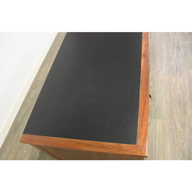 Walnut Mid Century Credenza For Sale In Boston - Image 6 of 10