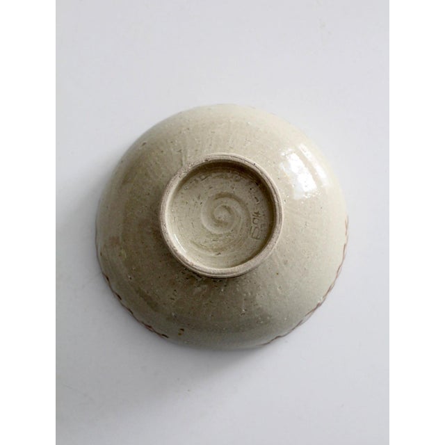Vintage Handmade Studio Pottery Bowl For Sale - Image 10 of 11