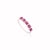 Modern Square Cut Natural Ruby & Diamond Geometric Stacking Ring Size 6.5 in 14k Gold For Sale - Image 3 of 13