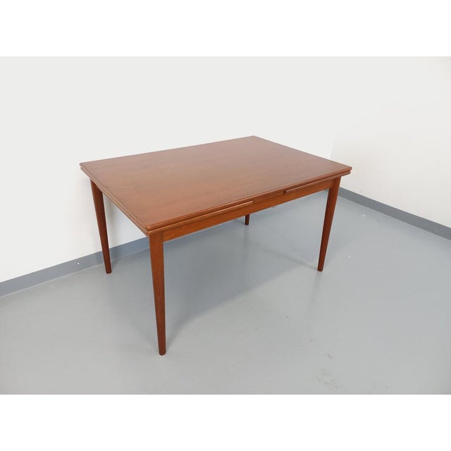 Vintage Scandinavian Dining Table in Teak with Extensions, 1960s For Sale - Image 18 of 18