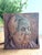 Vintage Hand-Carved Wood Relief Portrait Sculpture – Signed Folk Art Wall Hanging For Sale - Image 11 of 11