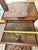 Wood 1950s George Zee & Co. Carved Wood Nesting Tables Set With Glass Tops Buddha For Sale - Image 7 of 12