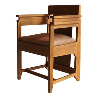 Vintage Art Deco Dutch Hague School Armchair, 1920s For Sale