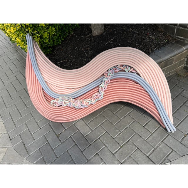 Barbara Barron Textile Fiber Art Sculpture Wall Hanging, circa 1980