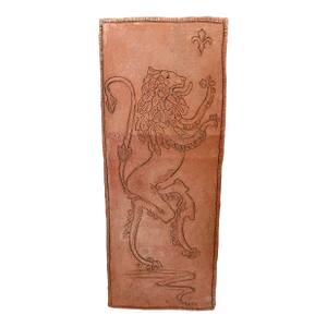 Vintage Regency Terracotta Lion Plaque