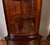 Traditional 1950s Georgian Style Mahogany Inlaid Pair of Corner Display Cabinets 2 Keys For Sale - Image 3 of 17