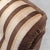 1970s Brown Fabric Armchair with Wooden Armrests, 1970s For Sale - Image 5 of 10