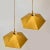 Belgian Brass Umbrella Shaped Pendant Lamps, 1970s, Set of 2 For Sale - Image 10 of 12