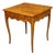 French Louis XV Style Walnut Side table with Scalloped Apron and Single Drawer For Sale