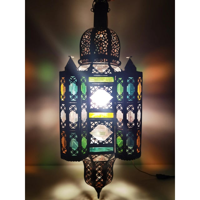 Early 21st Century Handmade Glass and Metal Ceiling For Sale - Image 6 of 7