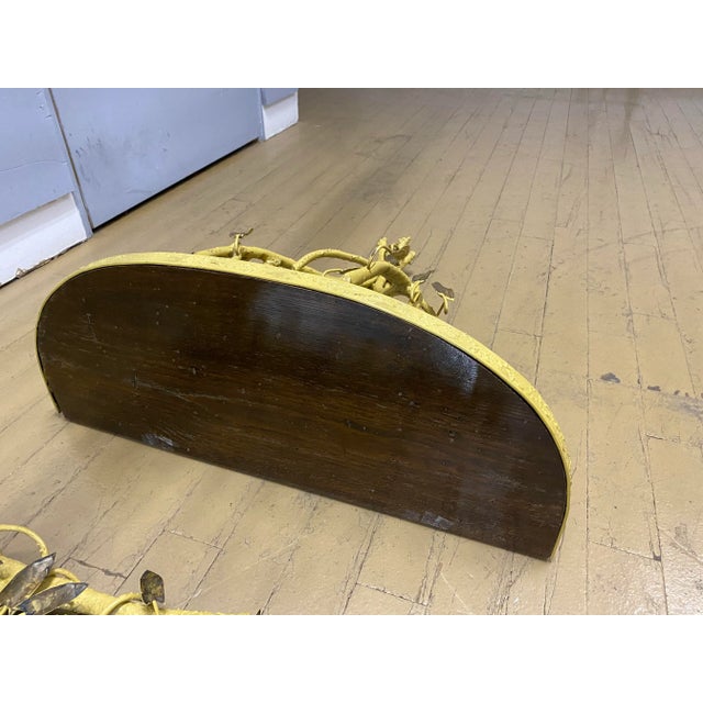 1960s Mid-Century Italian Iron Tole Console and Mirror Set - 2 Pieces For Sale - Image 5 of 13