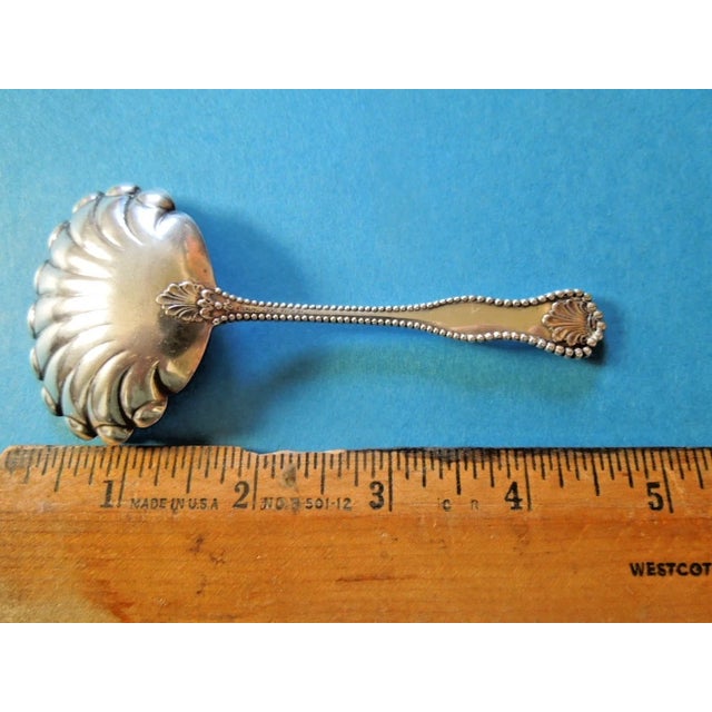 Dominick & Haff 1894 Dominick & Haff Charles II Sterling Silver Bon Bon Spoon - Monogrammed Bowl For Sale - Image 4 of 5