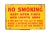 Antique Yellow Porcelain "No Smoking" Sign For Sale
