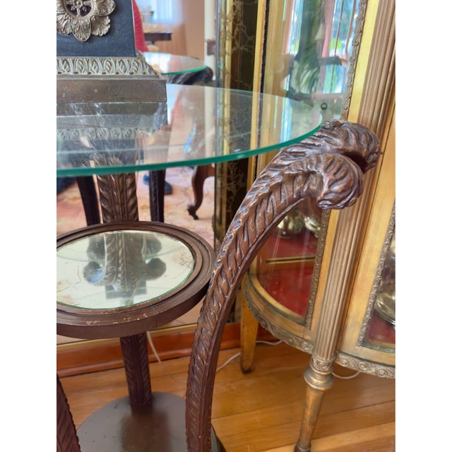 Early 20th Century Antique Art Nouveau Grosfeld House Plume Base Side Table Set For Sale - Image 5 of 11