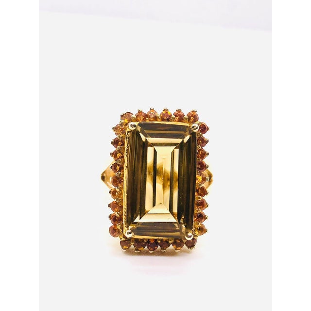 Gemstone Bochic “Capri” Vintage Citrine & Lemon Quartz — 18K Gold & Silver, Circa 1990 For Sale - Image 7 of 12