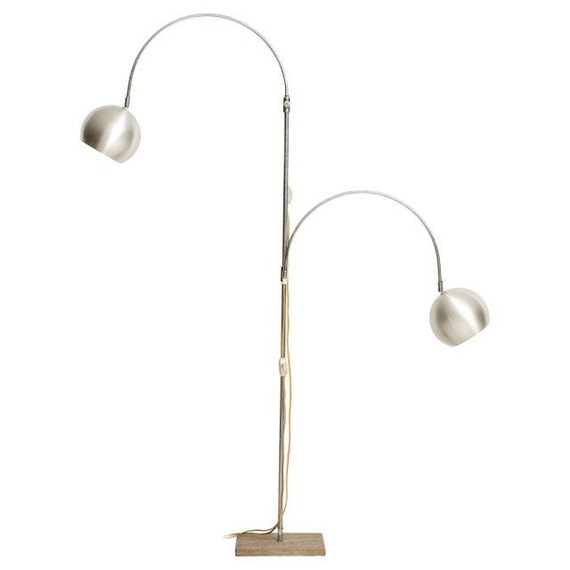 Large Italian Flexible 2-Arm Floor Lamp, 1960s For Sale - Image 13 of 13