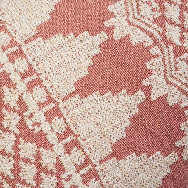 Textile Schumacher Wentworth Embroidery Lumbar Pillow in Rose For Sale - Image 7 of 10
