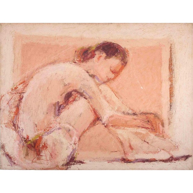 Franco Marzilli, Ballerina, Oil Painting, 1970s For Sale - Image 6 of 6