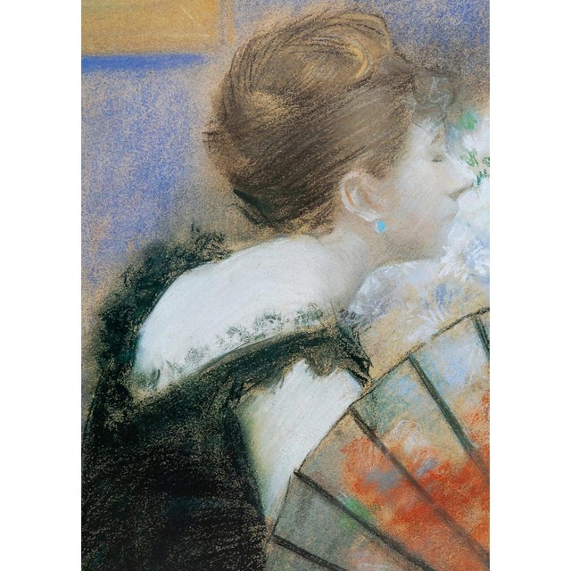 Young Woman with a Fan Poster attributed to Jean-Louis Forain For Sale - Image 4 of 7
