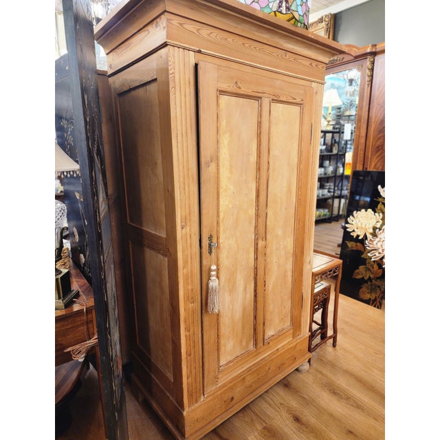 Incredible Antique Swedish Pine Cabinet For Sale In Seattle - Image 6 of 6