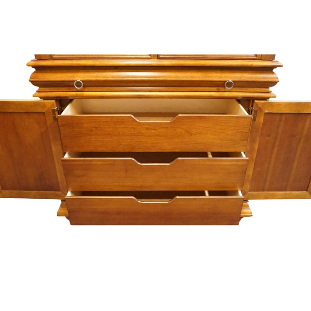 Stanley Furniture Solid Cherry Contemporary Traditional 51" Tv Media Armoire 232-13-14 For Sale - Image 11 of 17