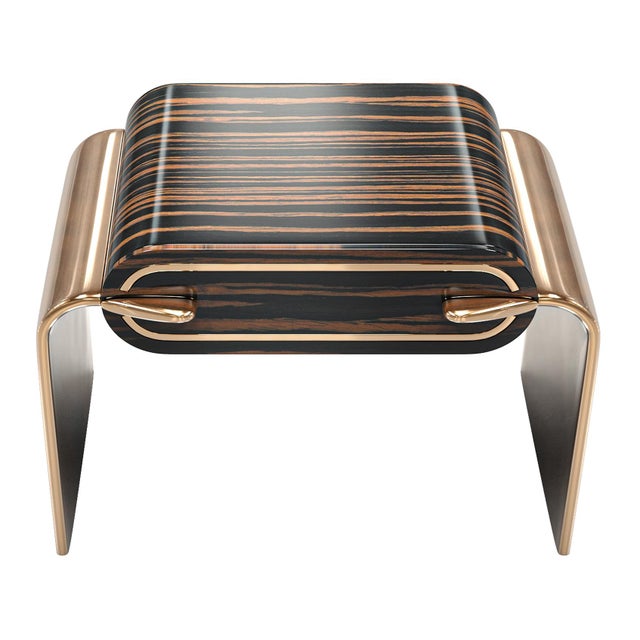 "Campana" Console & Credenza With Bronze, Handcrafted For Sale - Image 4 of 6