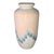 A hand painted post modern tall ceramic vase. This decorative vessel will be a lovely touch to a breakfast table, side...
