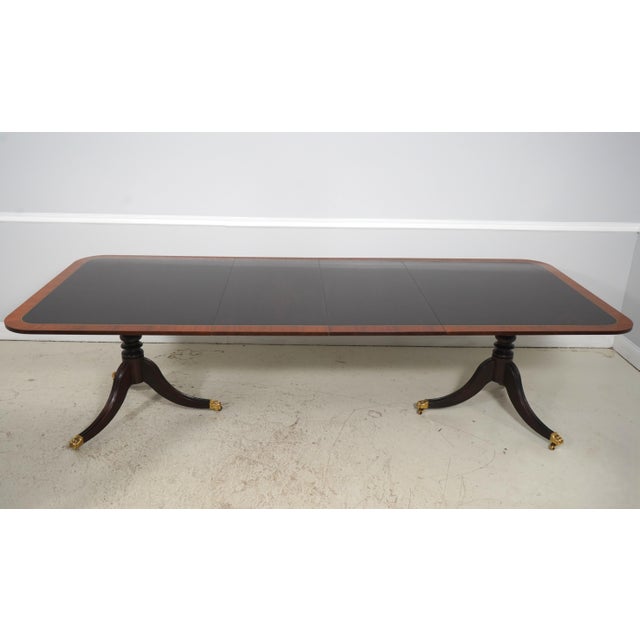 Stickley Colonial Williamsburg Mahogany Banded Inlaid Dining Table For Sale - Image 10 of 18