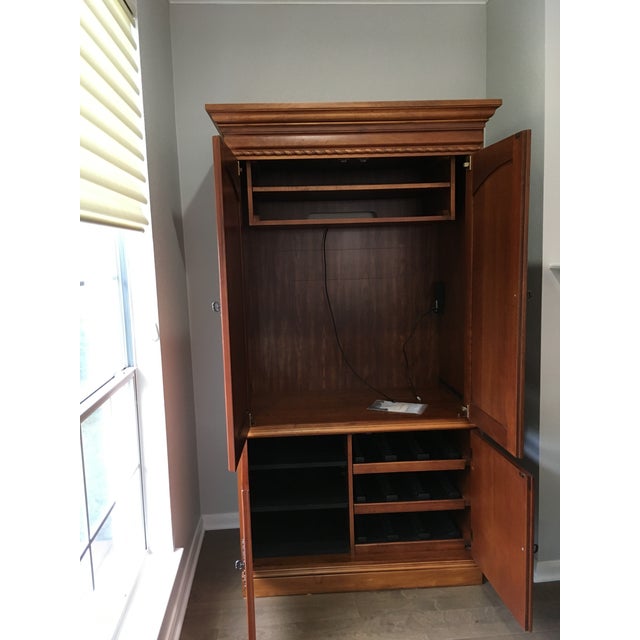 1990s Hooker Furniture Wood Entertainment Center / Armoire ...
