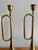 Brass Trumpet Candlestick Holder Pair For Sale - Image 6 of 7