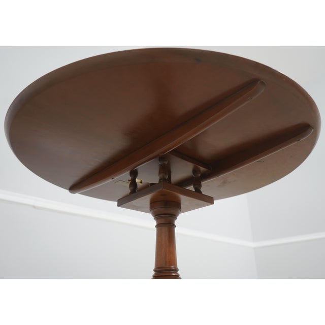 Kittinger Cw-70 Colonial Williamsburg Mahogany Tilt Top Table For Sale - Image 9 of 15