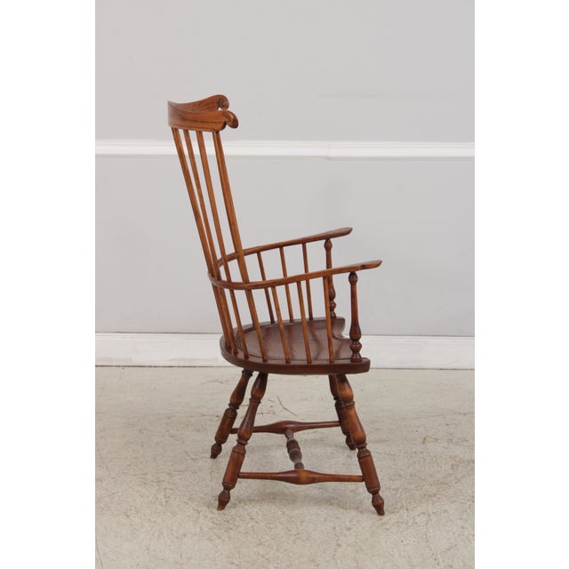 Dr Dimes High Fan Back Windsor Armchair For Sale - Image 4 of 18