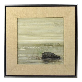Late 20th Century Donn DeVita Original Impressionist Painting Signed & Framed For Sale