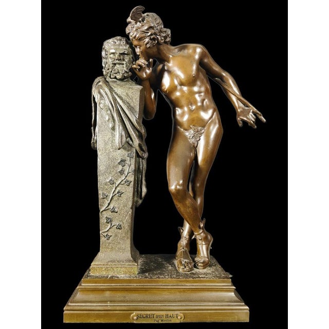 Moulin, Figurative Sculpture, 19th Century, Bronze For Sale - Image 8 of 14