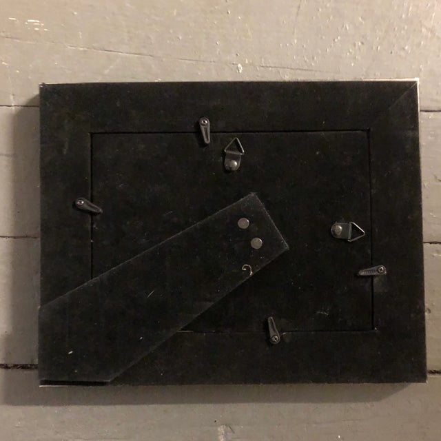 Abstract Original Vintage Abstract Modernist Small Painting Vintage Frame For Sale - Image 3 of 4