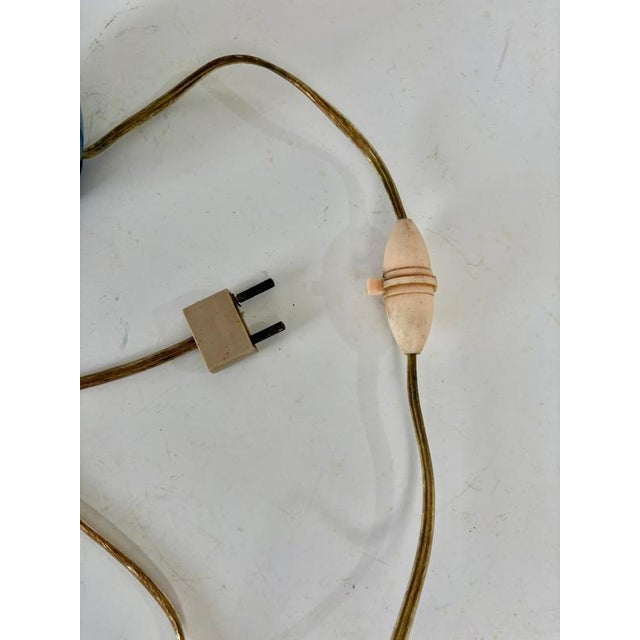 Small Art Nouveau Lamp in Glazed Ceramic, 1970s For Sale - Image 12 of 13